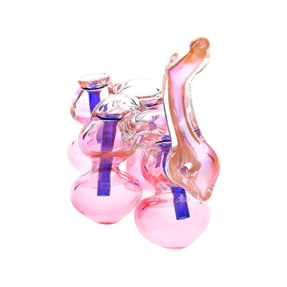 Quadruple-Chamber Sherlock Bubbler in pink
