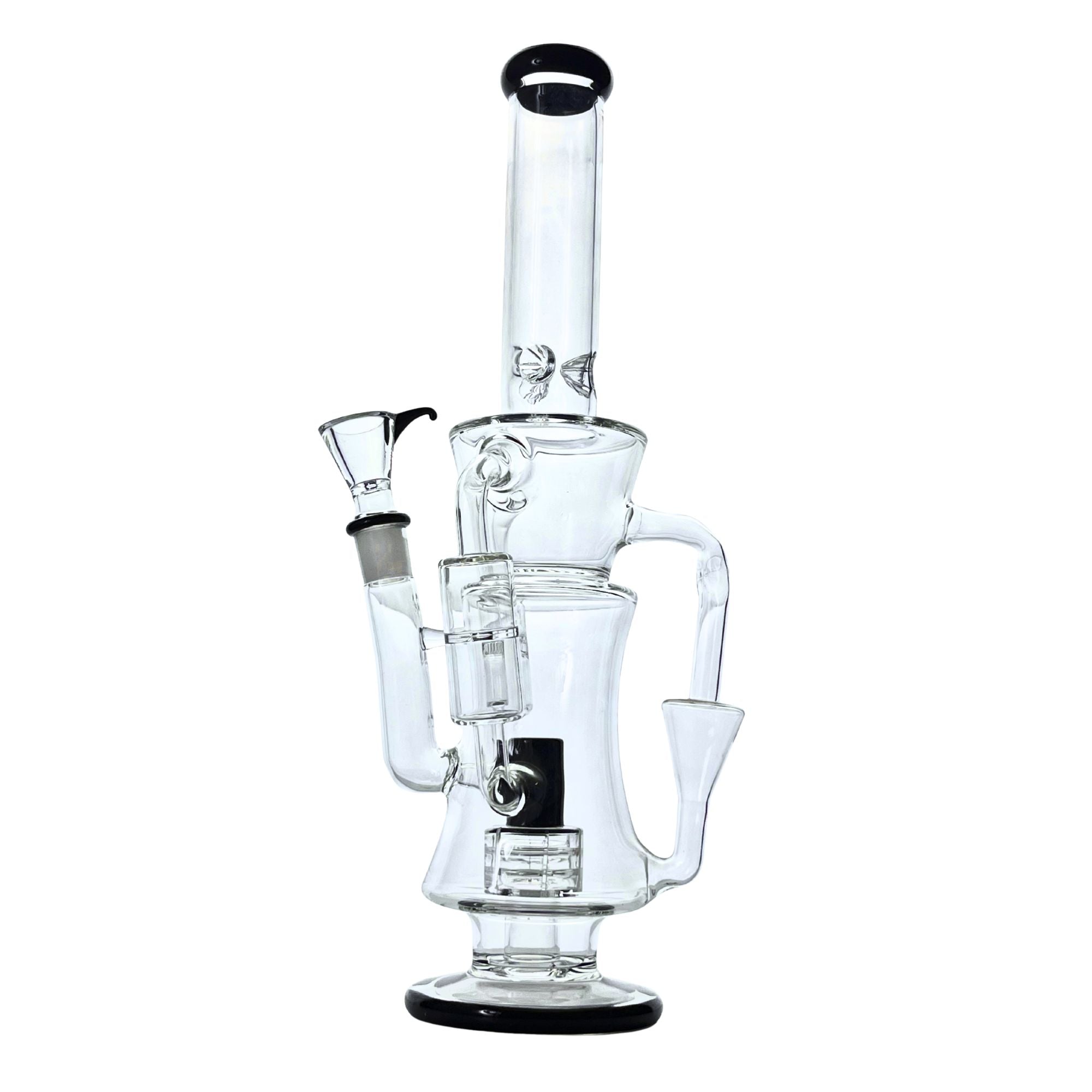 16" Quantum Stereo Recycler Bong in Black