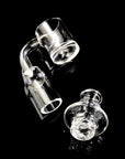Quartz Domeless Spinner Banger with Turbine Cap
