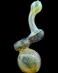 Left side of Black Onyx Rake Bubb Fumed Sherlock Bubbler
