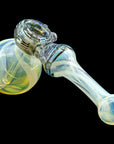 Close-up detail of Raked Hammer Fumed Hammer Bubbler in Black Onyx