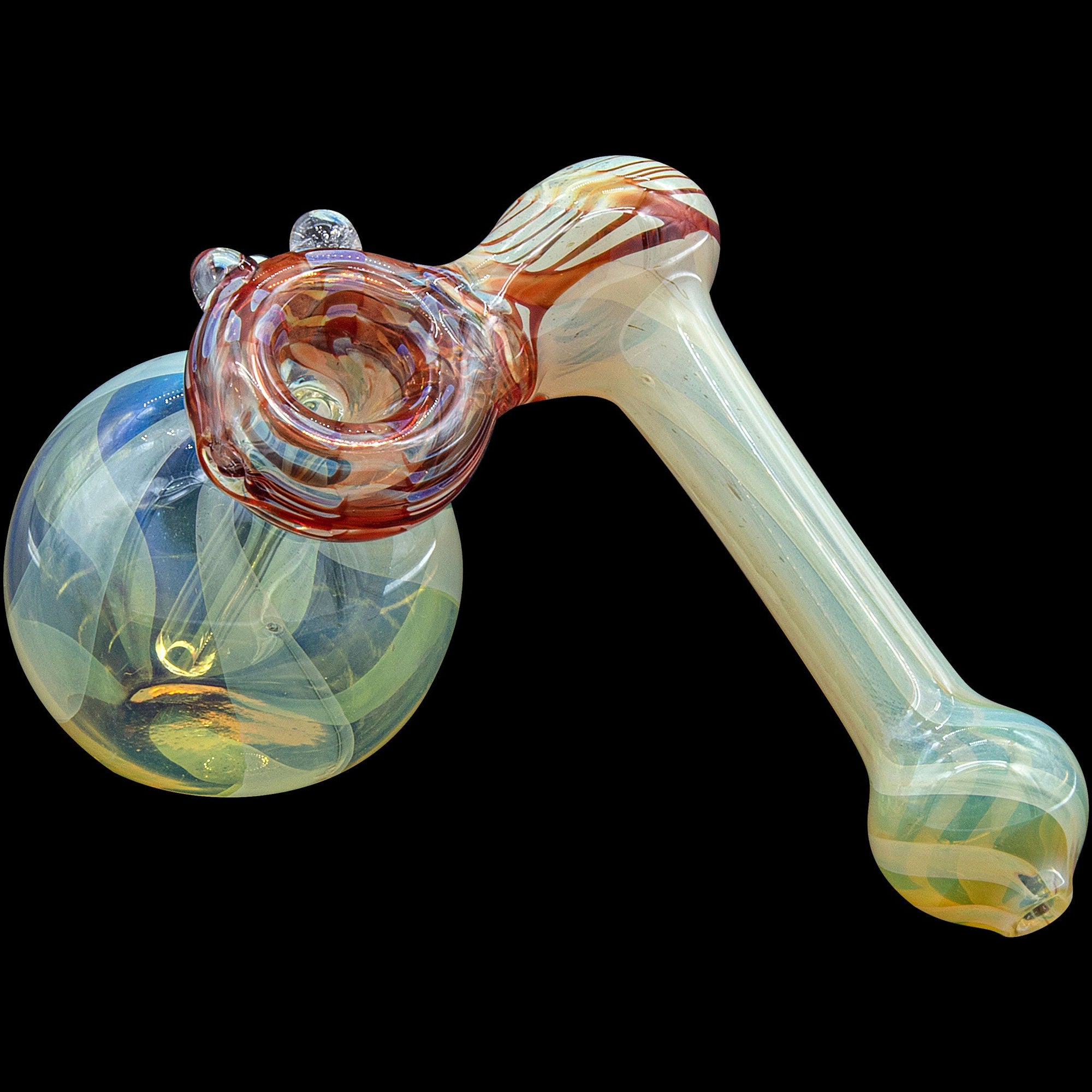 Raked Sidecar Fumed Sidecar Bubbler in Ruby Red