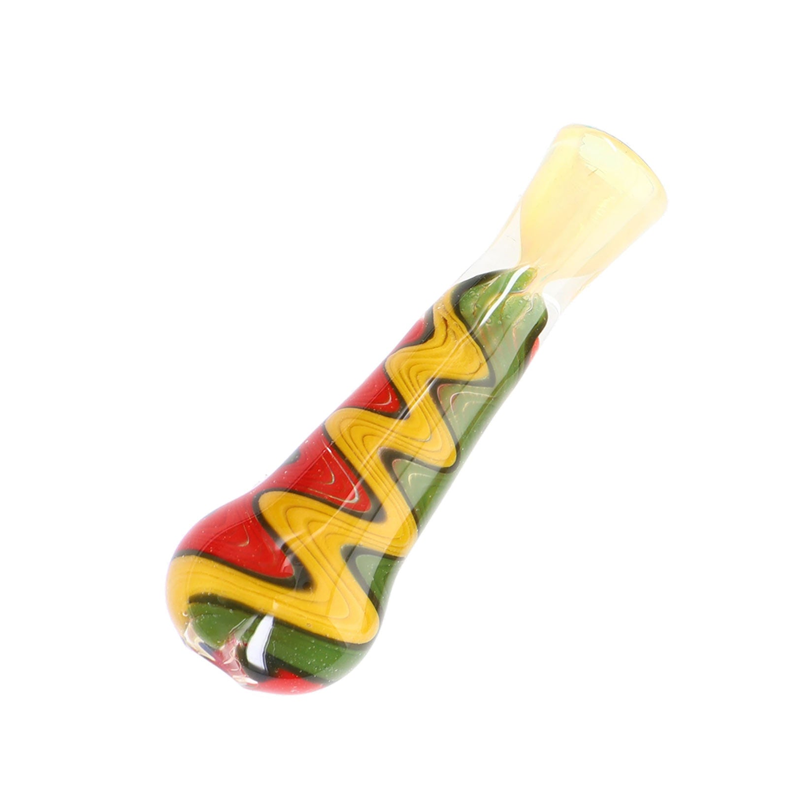 Rasta Fade Reverse Smoke Chillum - inhalco