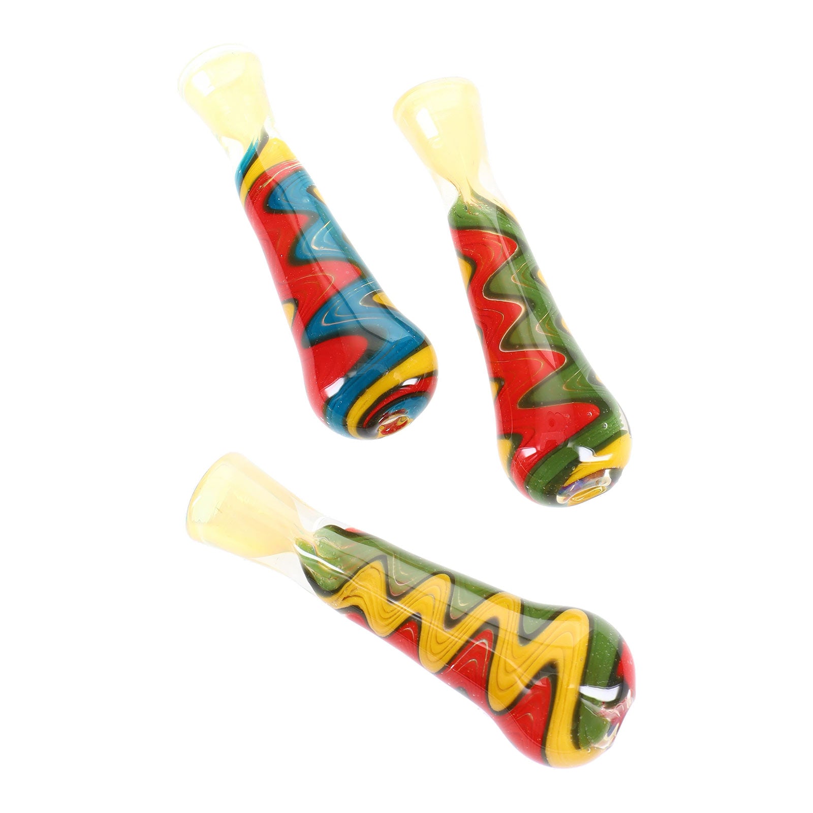 Rasta Fade Reverse Smoke Chillums