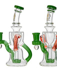 Recycling Arch Glass Dab Rig in green glass