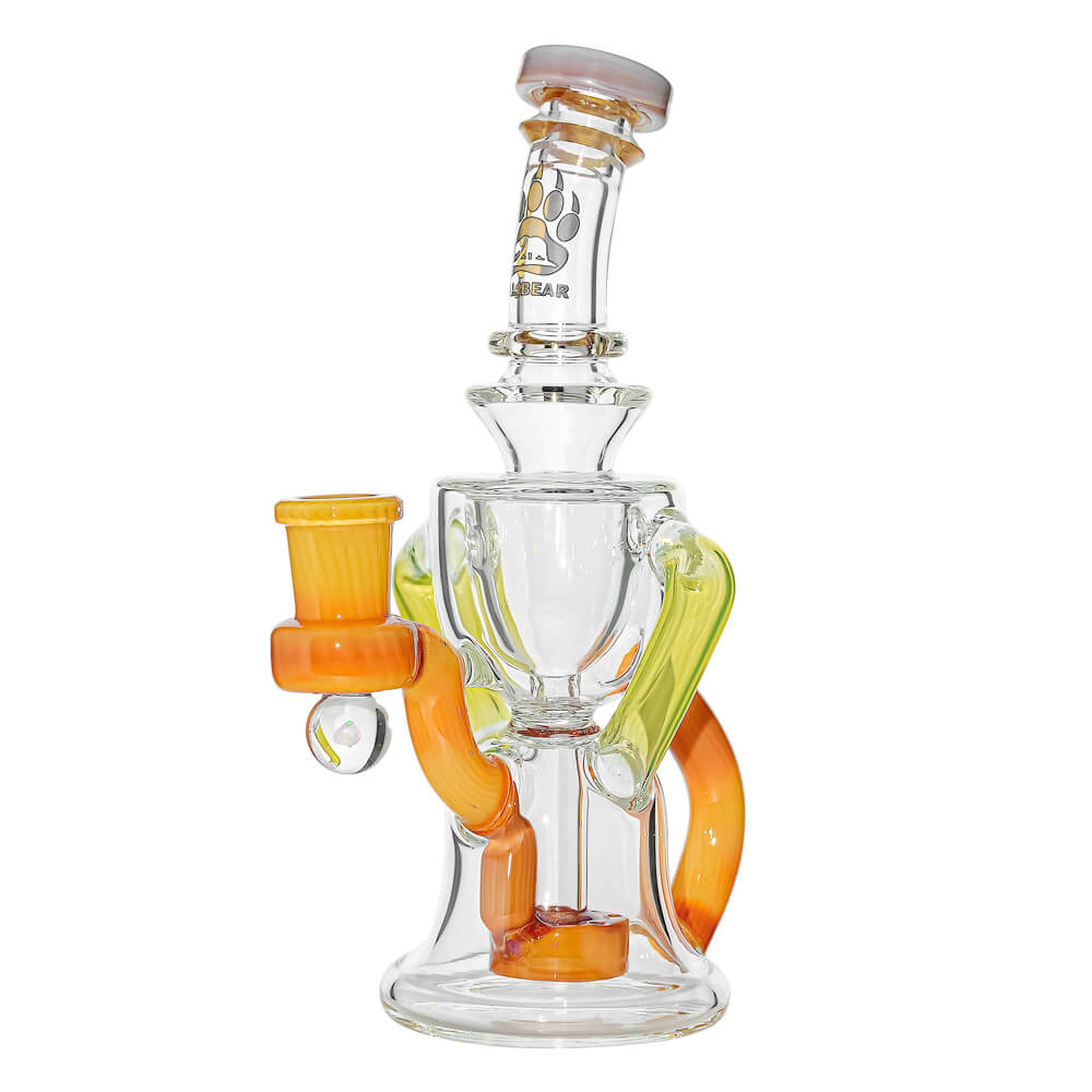Recycling Arch Glass Rig in Cali orange glass