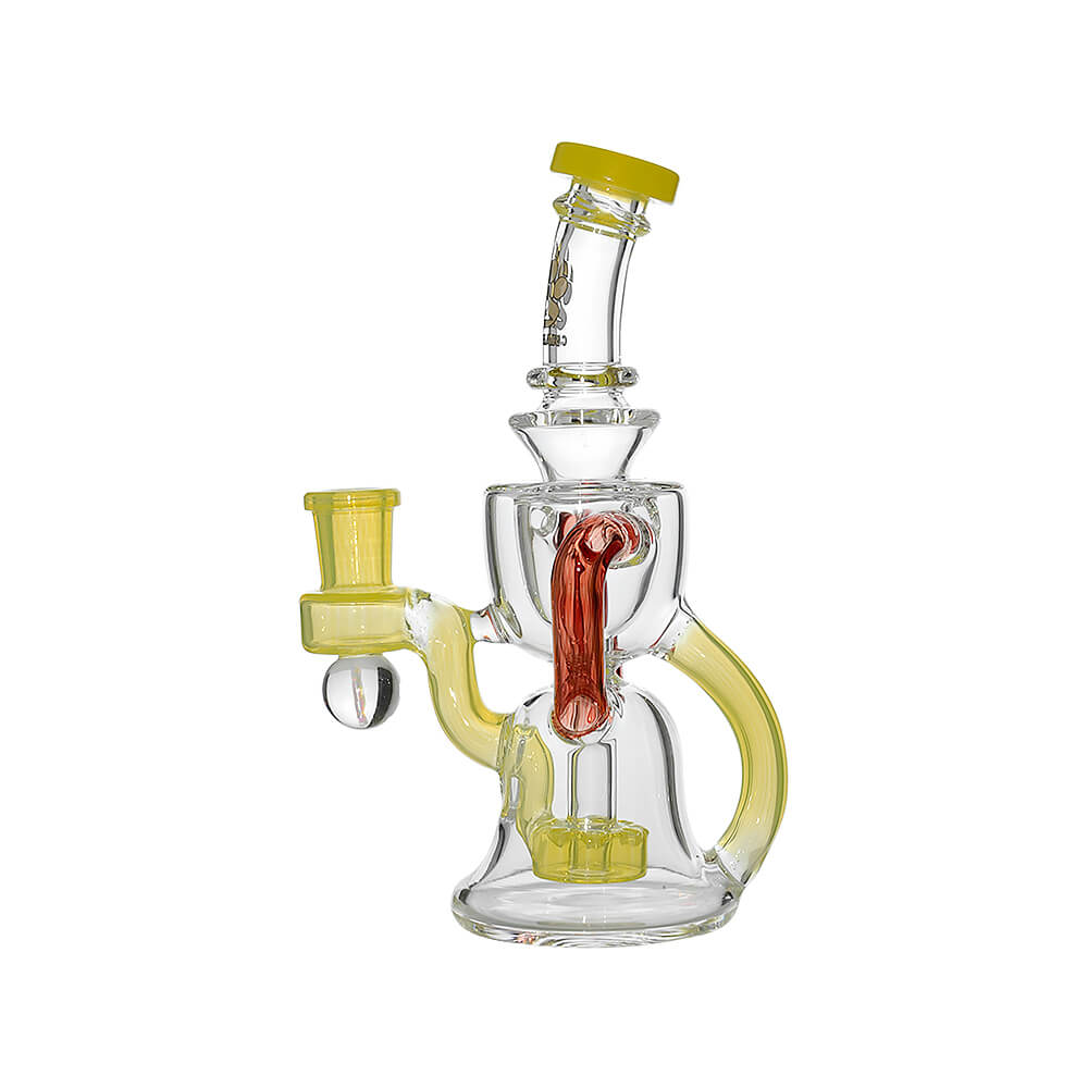 Recycling Arch Glass Rig in lemon candy glass