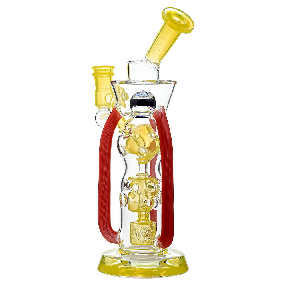 Red Colorflow Recycler Dab Rig