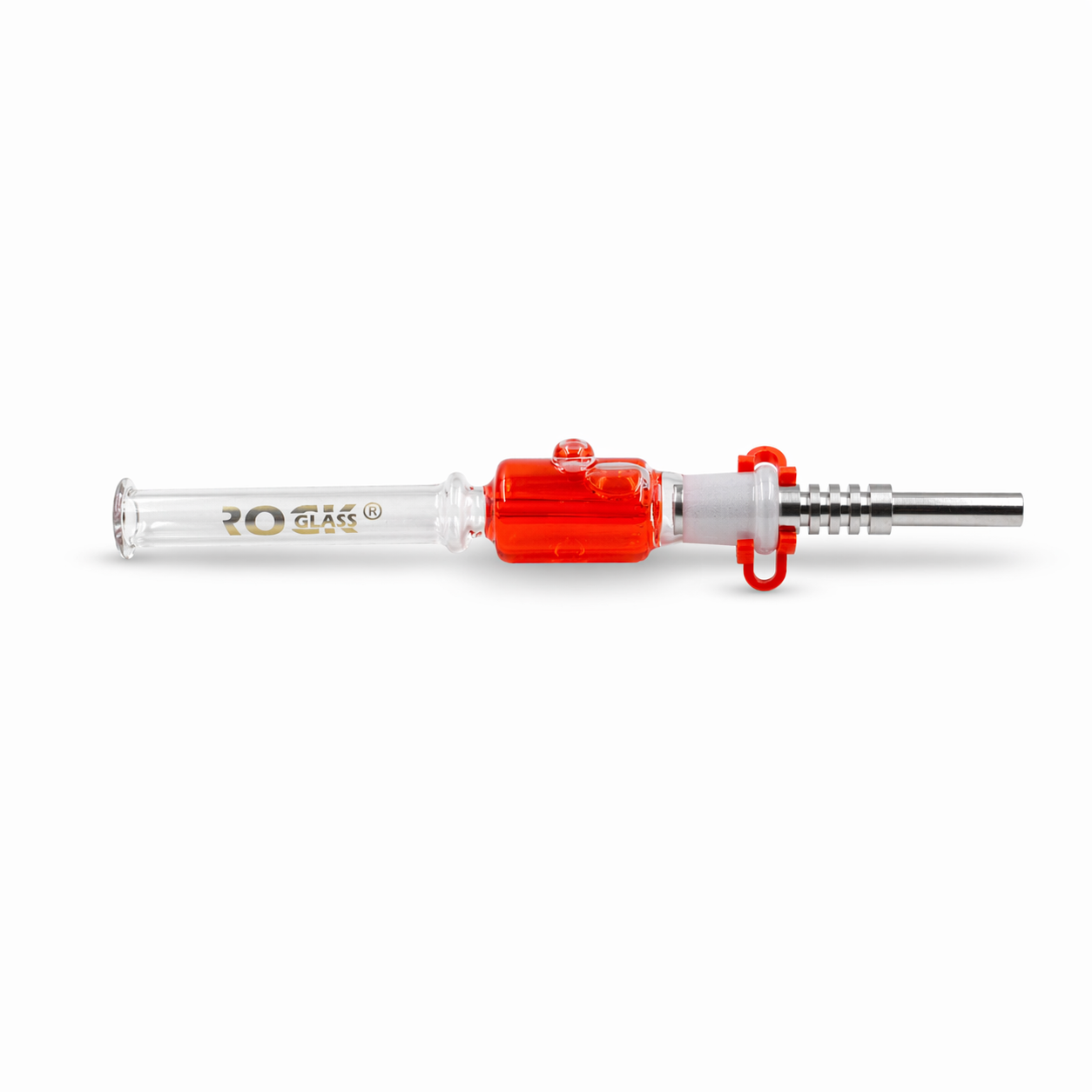 Liquid Lava Collector 14mm Rock Glass Freezable Glycerin Straw