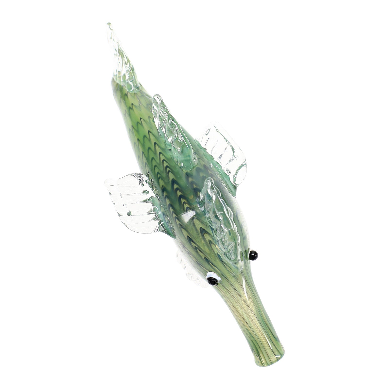 Reef Ripper Silver Fumed Color-Changing Glass Shark Pipe
