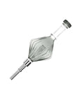 Retro Art Deco Diamond Bubbler Glass Dab Straw