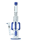 Blue Rock Glacier double perc water pipe
