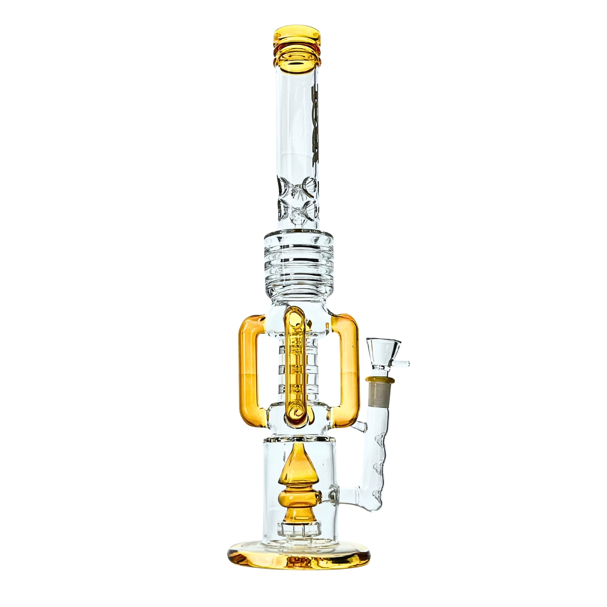 Yellow Rock Glacier double percolator bong
