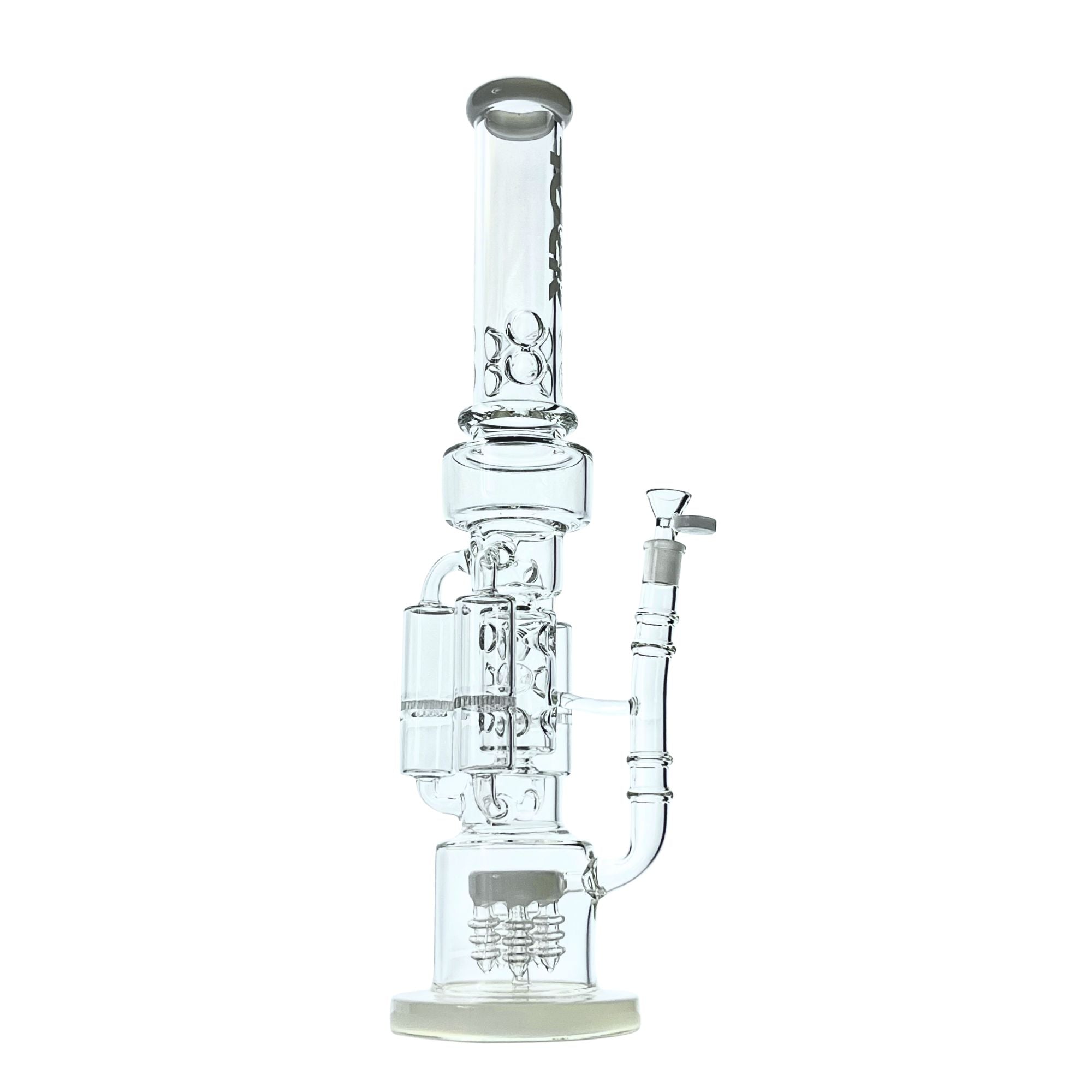 Rock Glass 20" Orbital Infinity Bong White