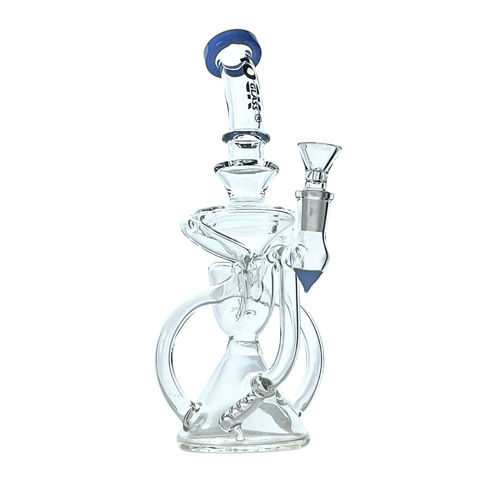 Rock Glass Cyclone Flow 10” Recycler Bong
