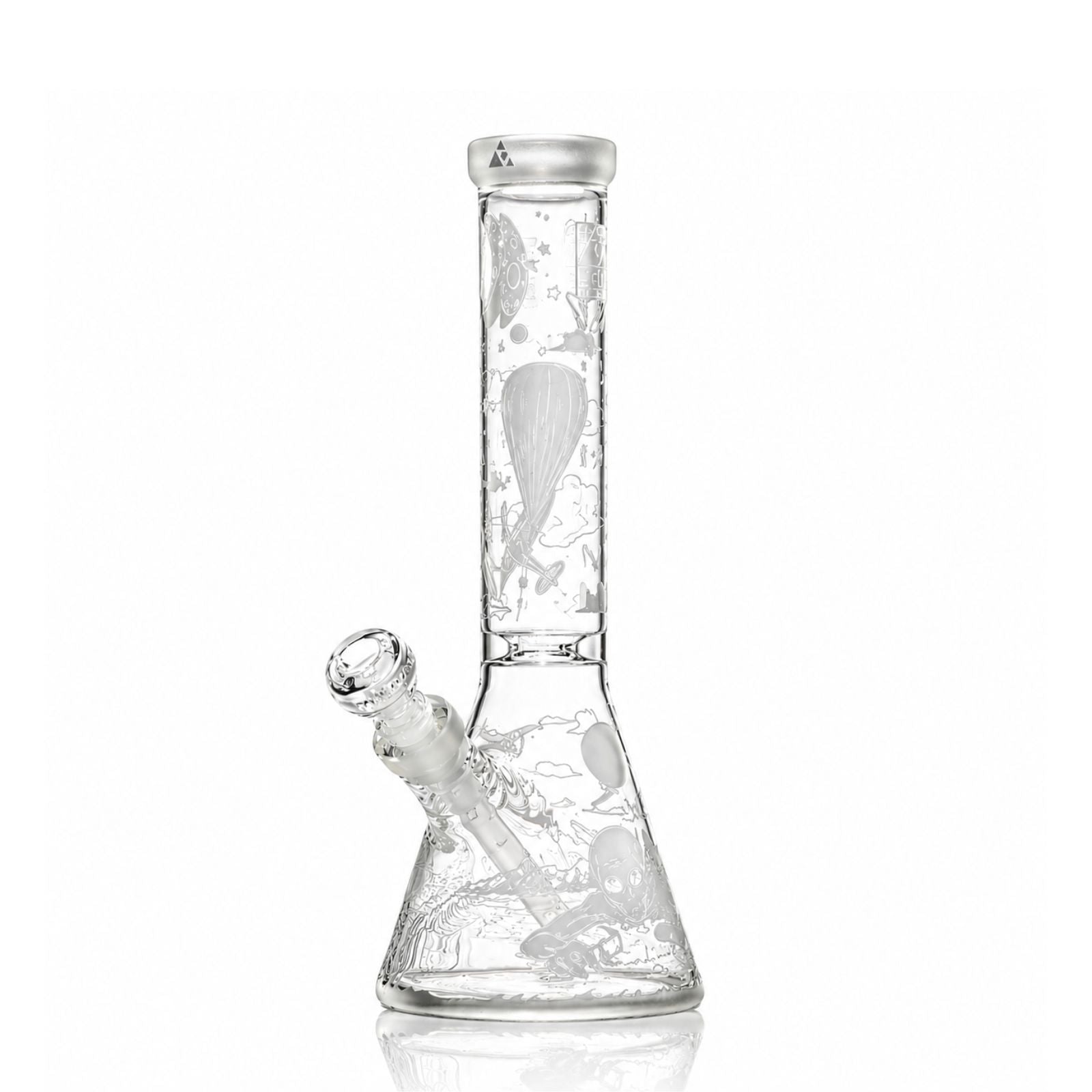 Roswell 1947 14" Beaker Bong clear glass