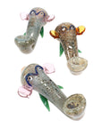 Safari Puff Glass Elephant Hand Pipe