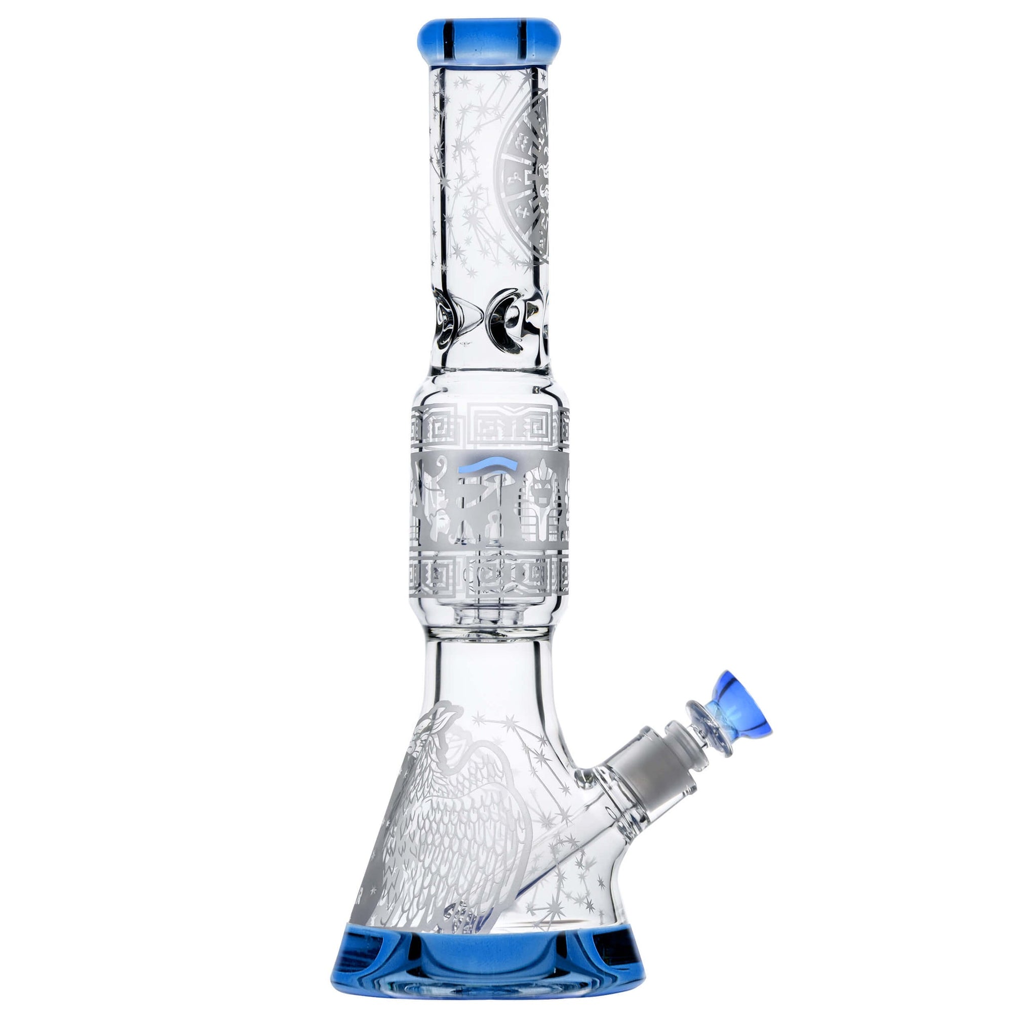 Sandblasted Sol Perc Flower Beaker Bong
