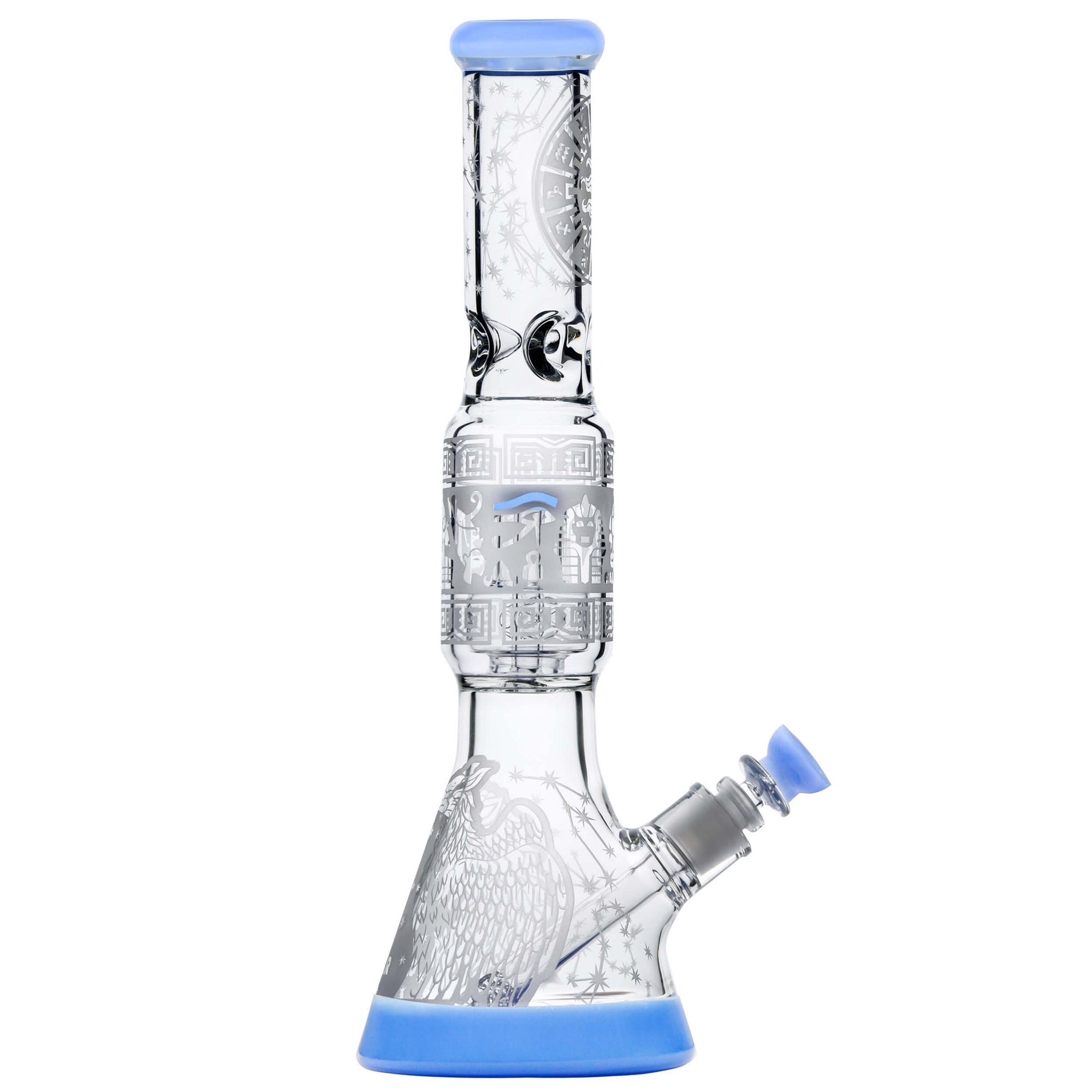 Sandblasted Sol Perc Flower Beaker Bong