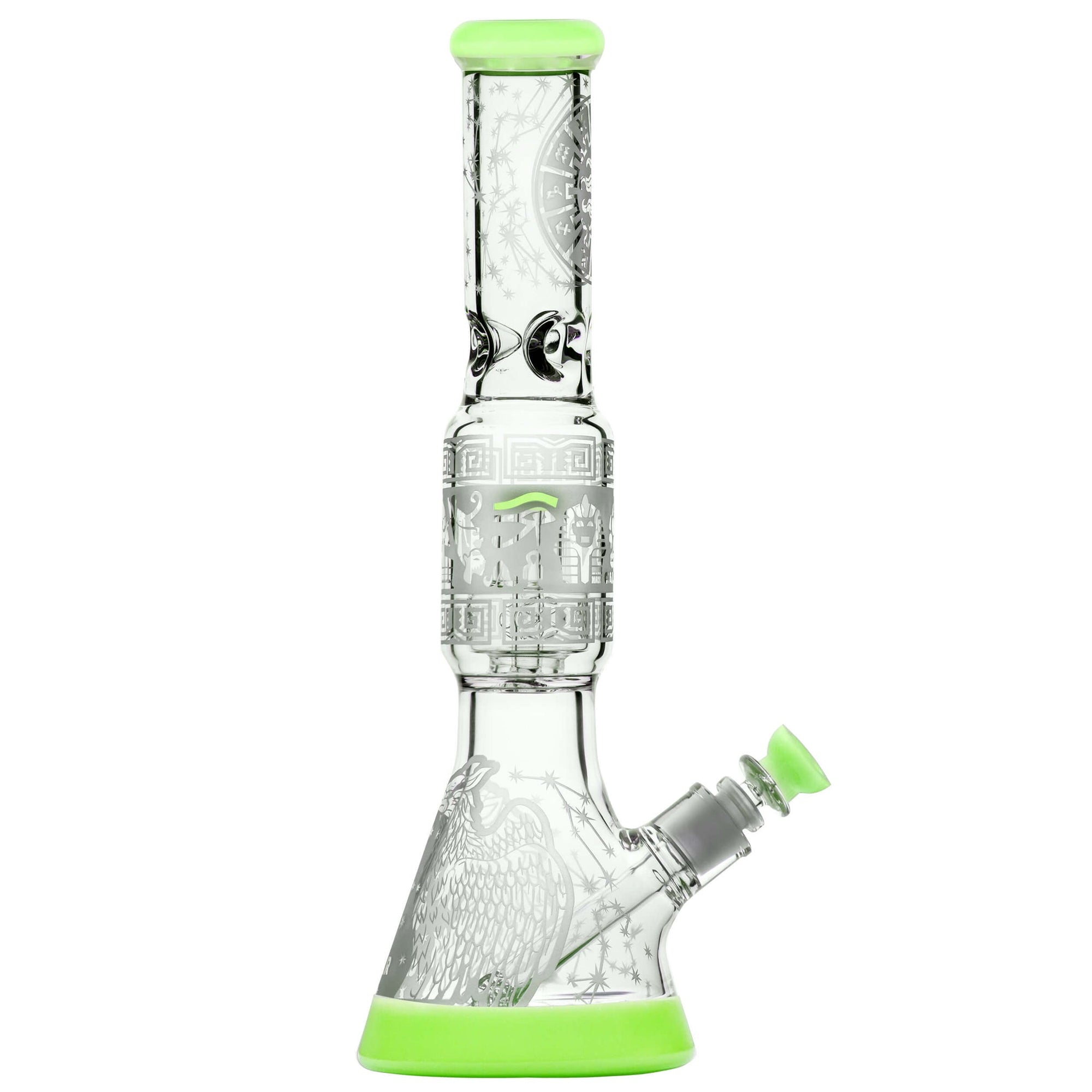 Sandblasted Sol Perc Flower Beaker Bong