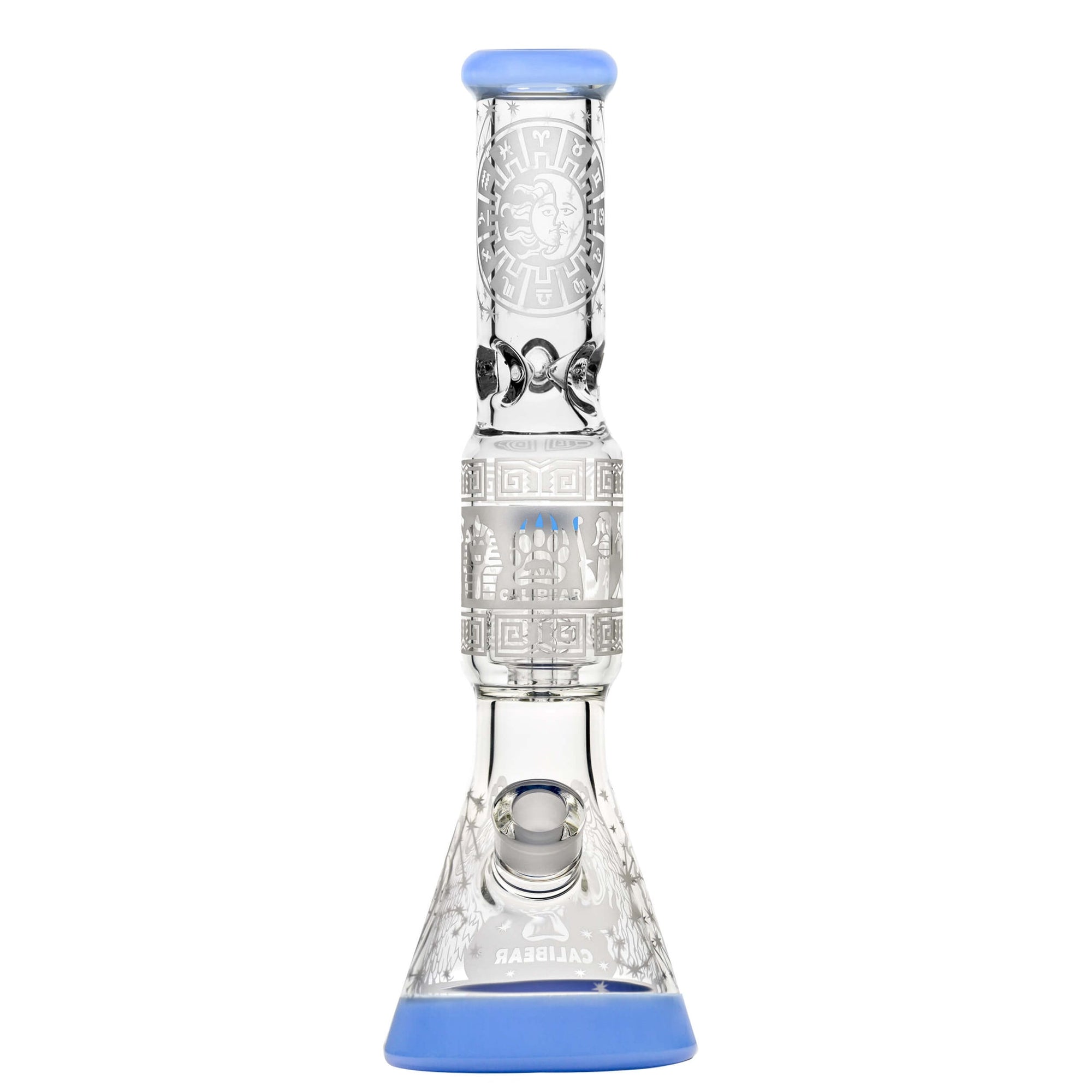 Sandblasted Sol Perc Flower Beaker Bong
