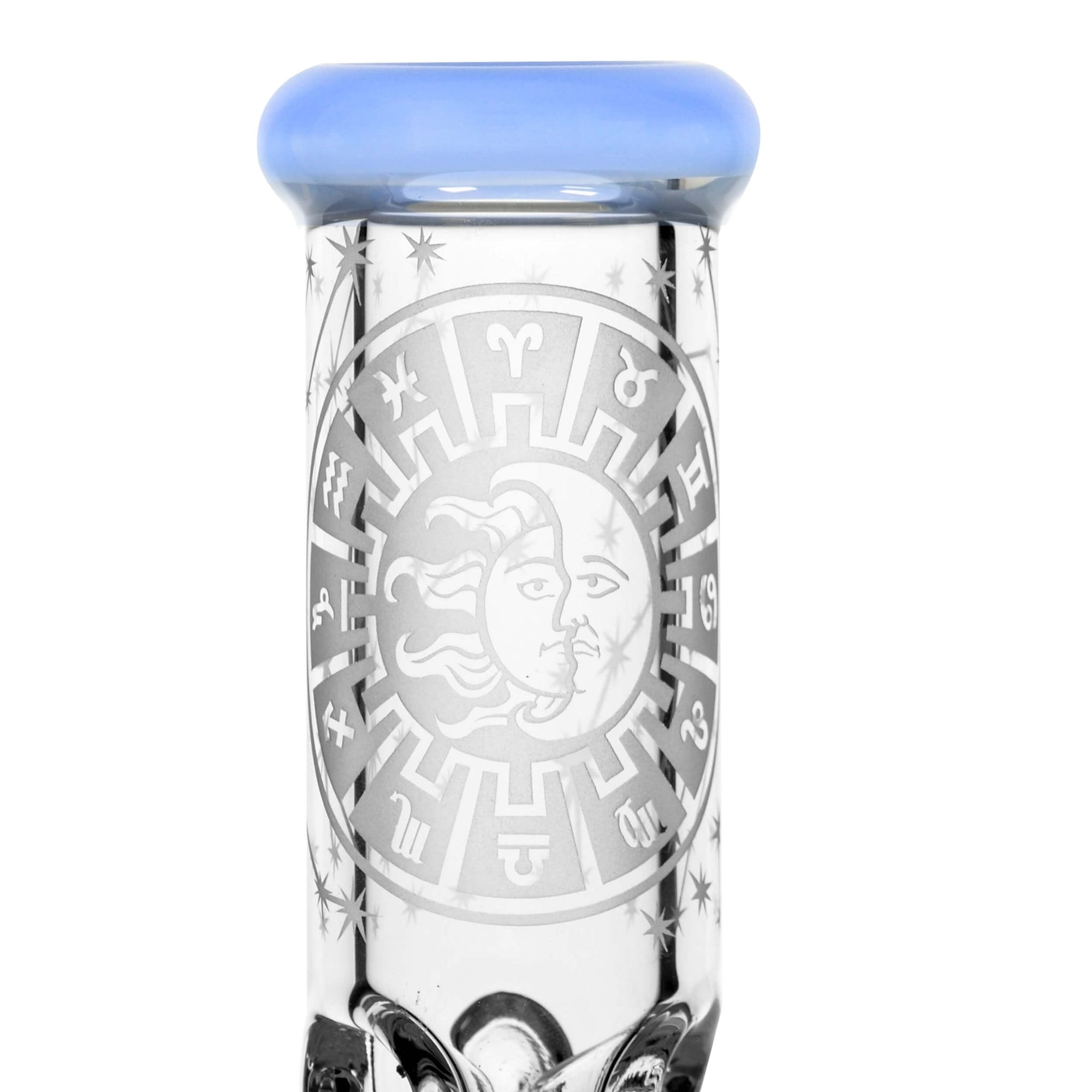 Sandblasted Sol Perc Flower Beaker Bong