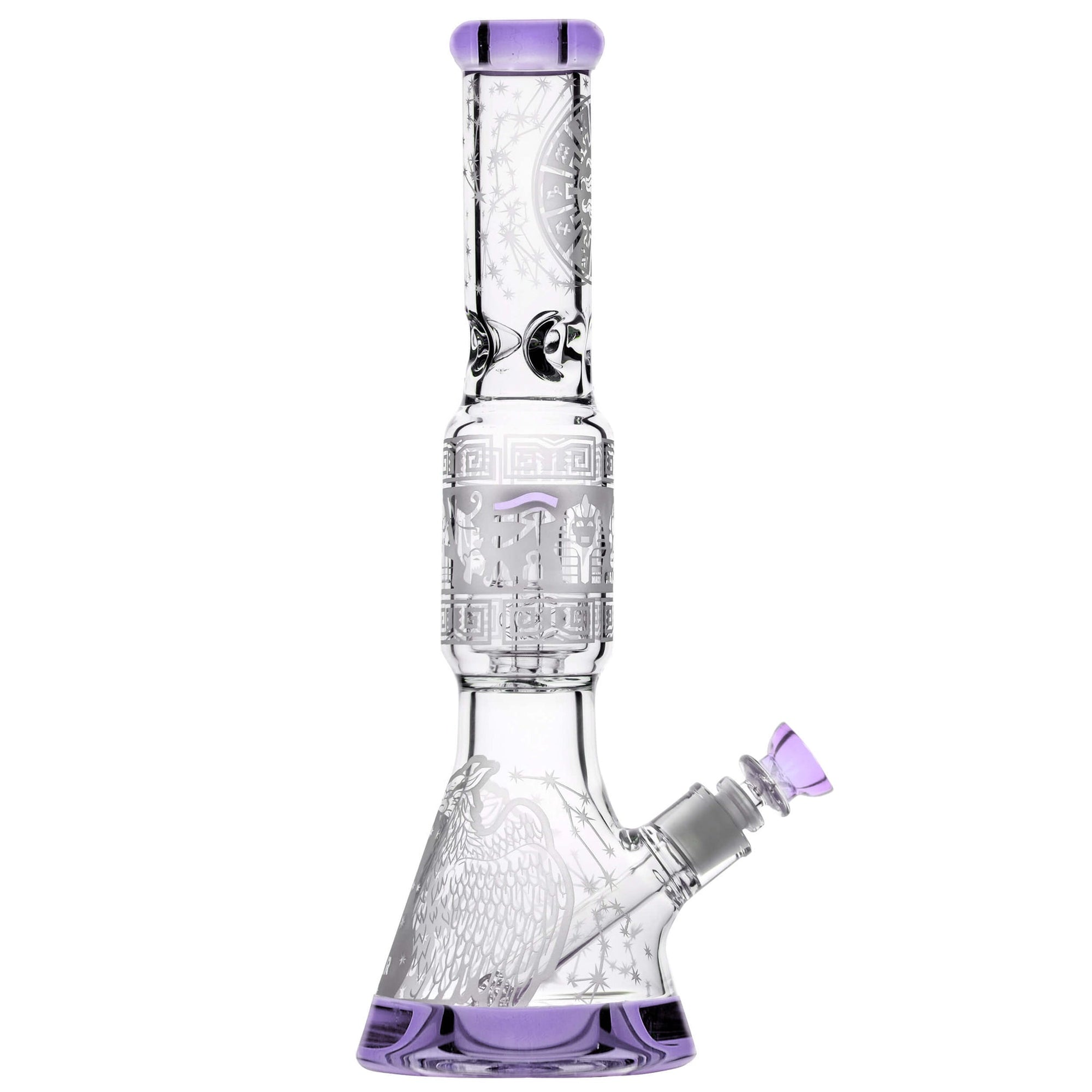 Sandblasted Sol Perc Flower Beaker Bong