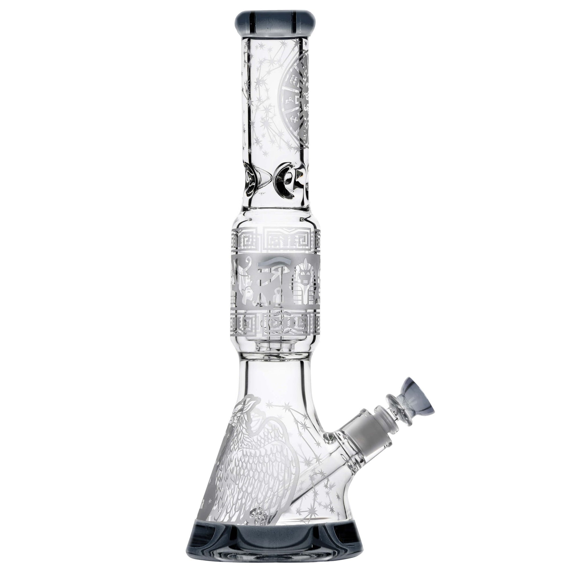 Sandblasted Sol Perc Flower Beaker Bong