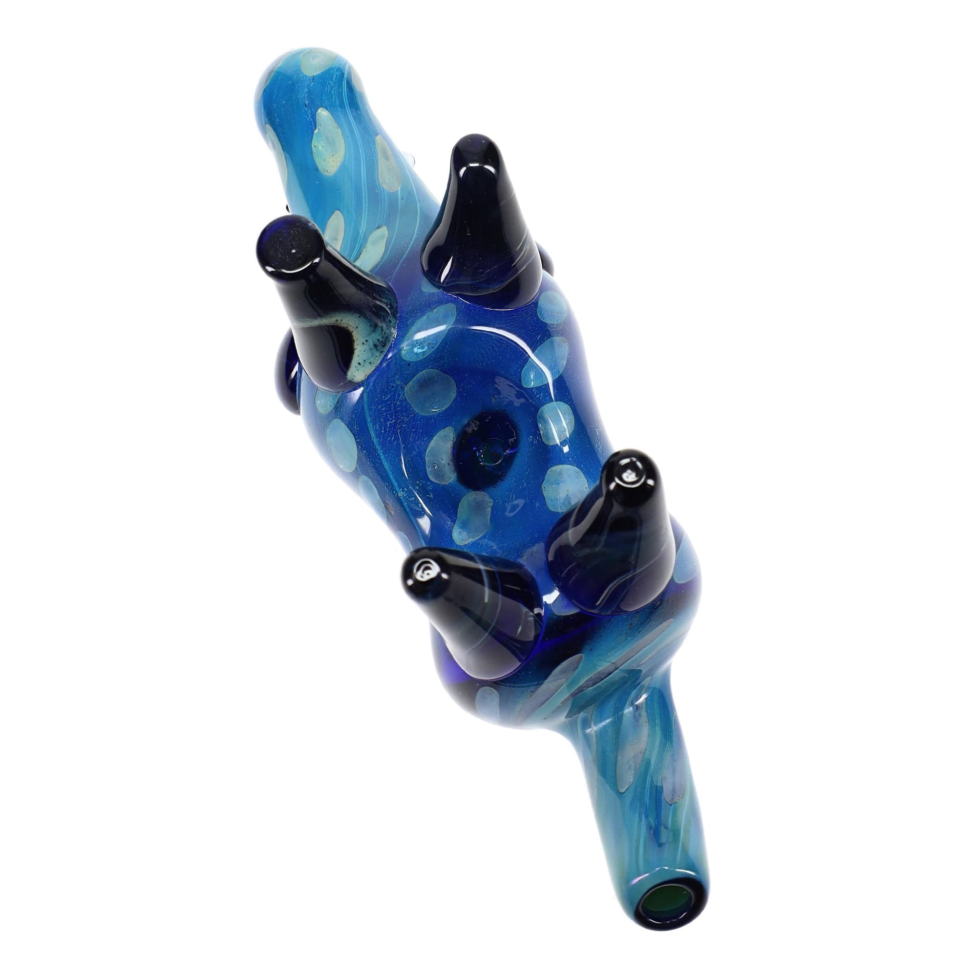 bottom view of Savanna Tank Bubble-Dot Rhino Weed Pipe