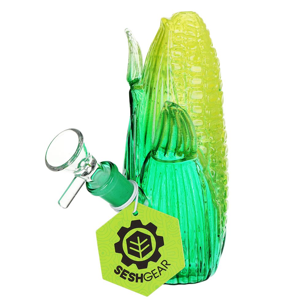 SeshGear "Aww Shucks" Corn on Cob Glass Water Pipe