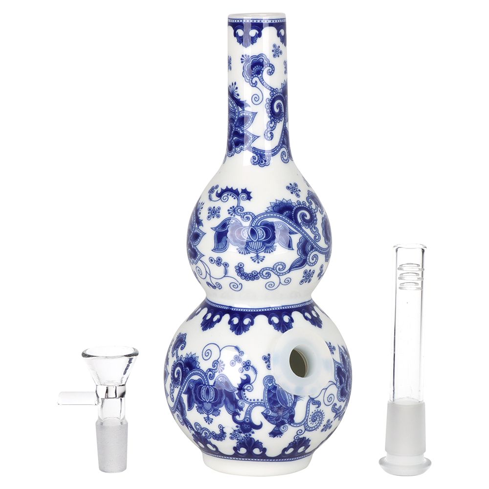 SeshGear Chinese Vase Ceramic Water Pipe -INHALCO