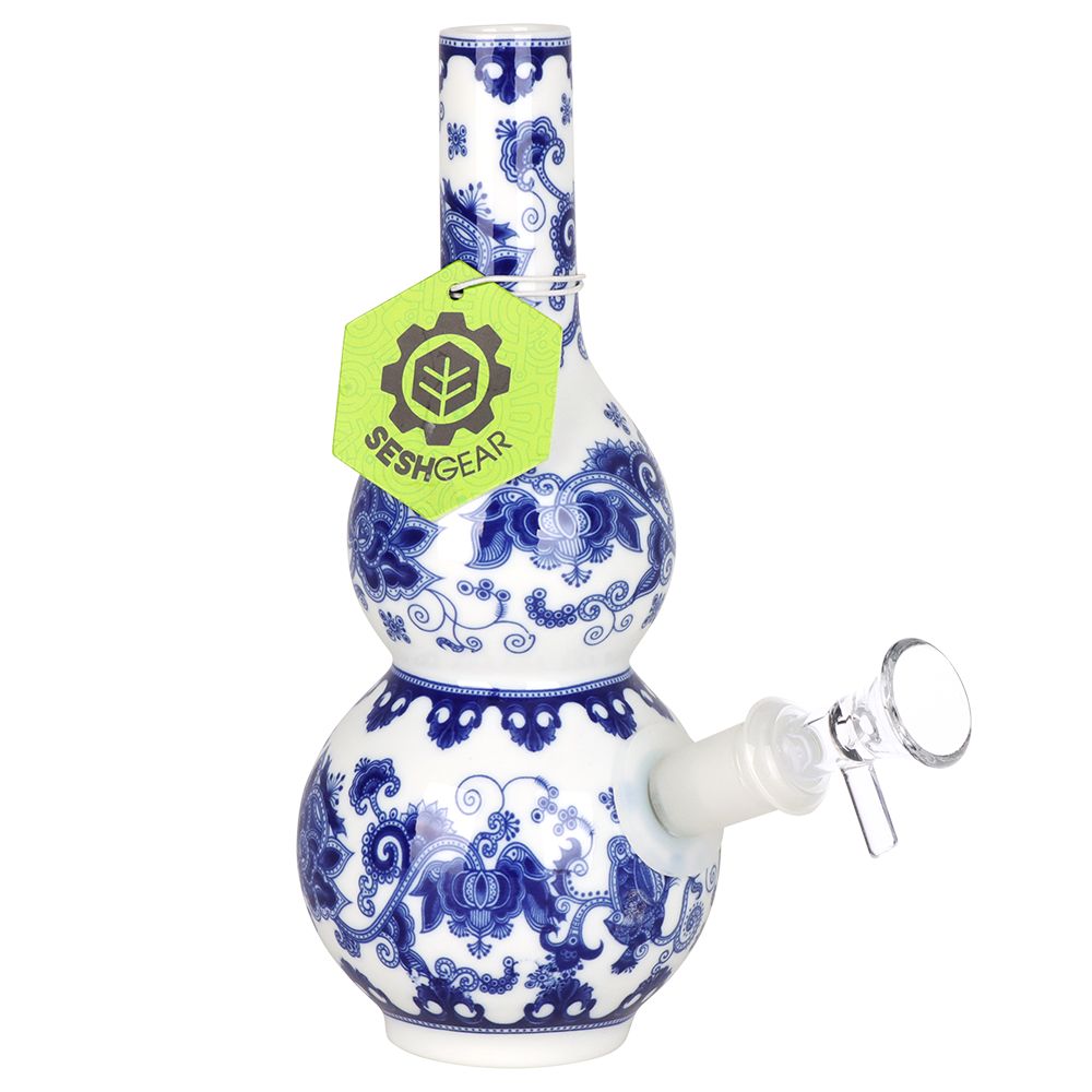 SeshGear Chinese Vase Ceramic Water Pipe -INHALCO