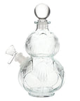 SeshGear Clear Vintage Gourd Glass Water Pipe - INHALCO