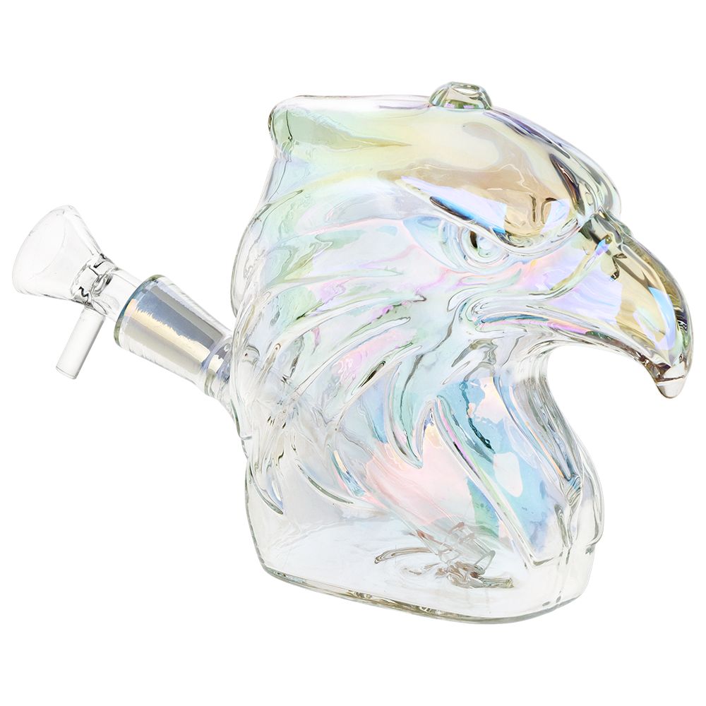 SeshGear Eagle Eye Electroplated Glass Water Pipe - INHALCO