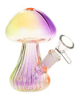 SeshGear Electroplated Mushroom Glass Bubbler