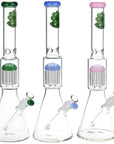 SeshGear Jellyfish Double Chamber Glass Beaker Water Pipe 17"