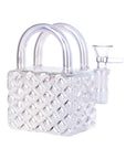 Silver SeshGear Luxury Hand Bag Glass Water Pipe