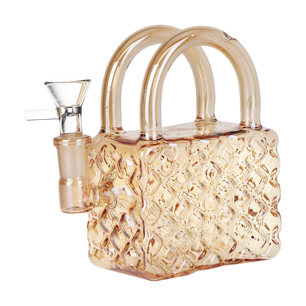 Amber SeshGear Luxury Hand Bag Glass Water Pipe