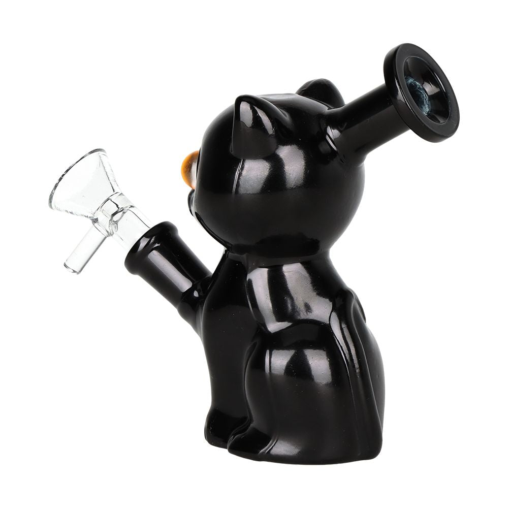 Black SeshGear Mesmorizing Kitty Glass Water Pipe back