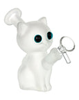 SeshGear Mesmorizing Kitty Glass Water Pipe White