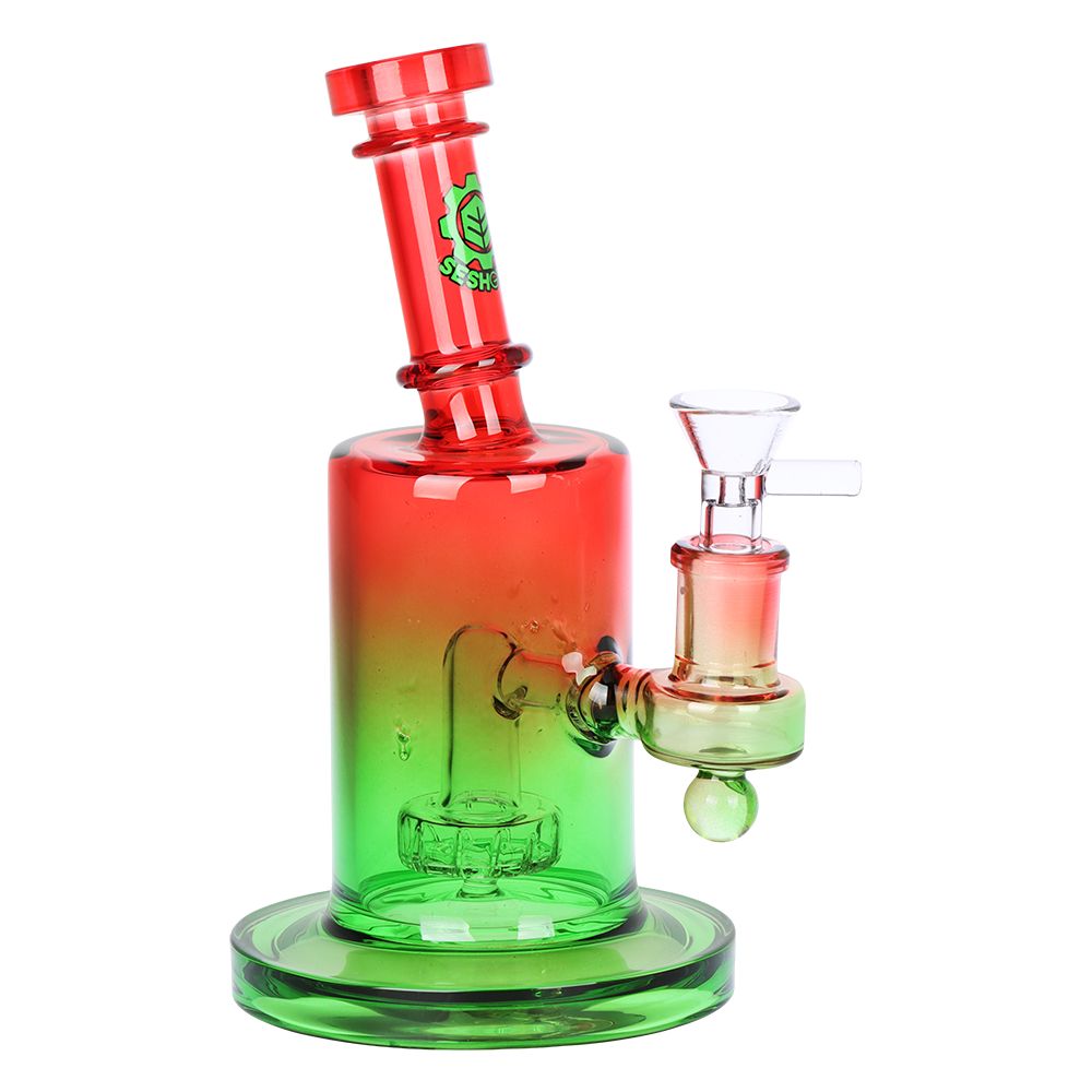 SeshGear Ombre Glass Water Pipe Red-to-Green