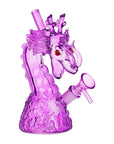 SeshGear Rising Dragon Glass Water Pipe Purple