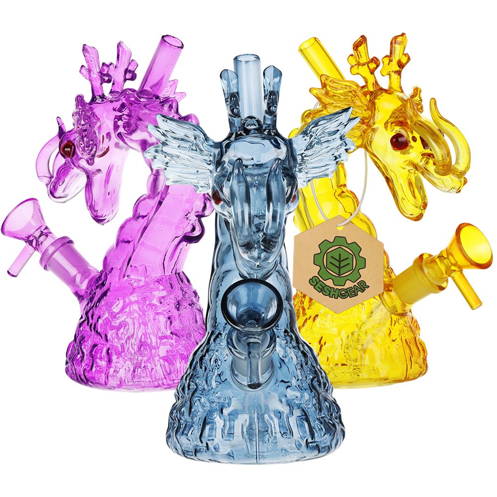 SeshGear Rising Dragon Glass Water Pipes 3 pieces