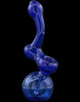 Cobalt blue Sherbub Glass Sherlock Bubbler, right side view
