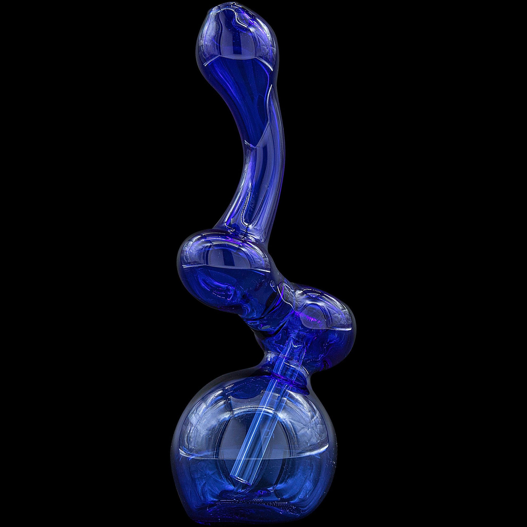 cobalt blue Sherbub Glass Sherlock Bubbler Glass