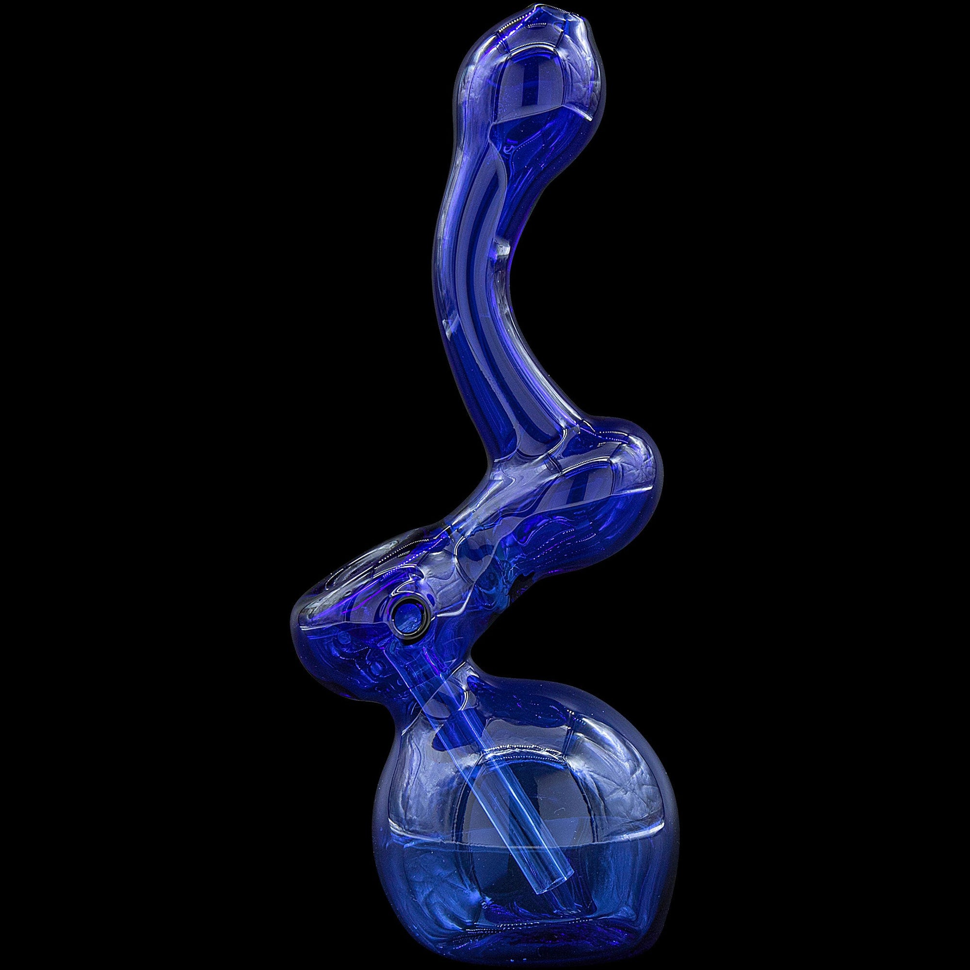 cobalt blue Sherbub Glass Sherlock Bubbler