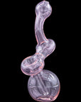Sherbub Glass Sherlock Bubbler in translucent pink