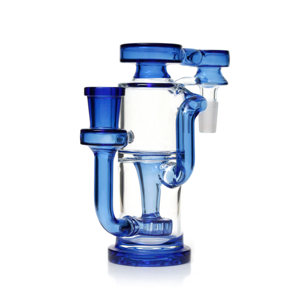 Showerhead Perc Ash Catcher Recycler in blue
