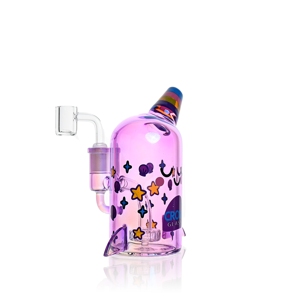 Cute Narwhal Dab Rig Mini Showerhead Perc