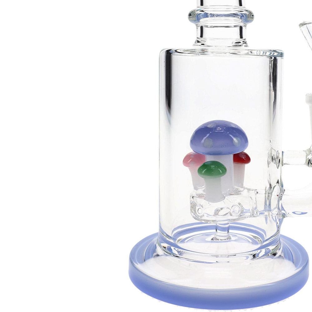 Shroom Bloom Glass Bong perc view